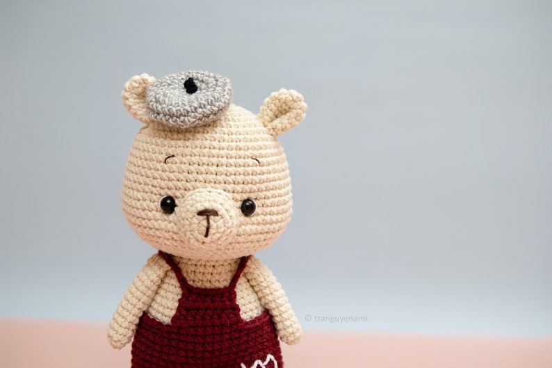 Tranguyenami PDF FILE Crochet Mini Bear Crochet Pattern Crochet Toy Amigurumi Pattern English Pattern image 2