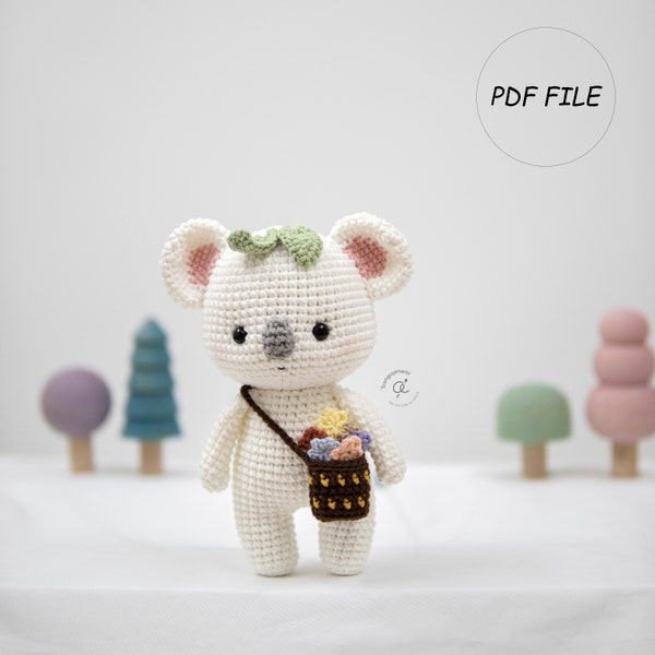 Tranguyenami- (ARCHIVO PDF) Koala de Ganchillo - Patrón Amigurumi de Ganchillo- Juguete de Ganchillo - Patrón Inglés