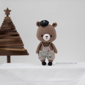 Tranguyenami- (PDF FILE) Crochet Mini Bear- Crochet Pattern- Crochet Toy - Amigurumi Pattern- English Pattern