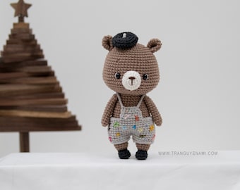 Tranguyenami- (PDF FILE) Crochet Mini Bear- Crochet Pattern- Crochet Toy - Amigurumi Pattern- English Pattern