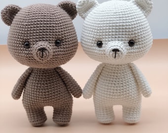 Tranguyenami- (PDF FILE) Crochet Bear Pattern- Crochet Pattern- Crochet Toy - Amigurumi Pattern- English Pattern