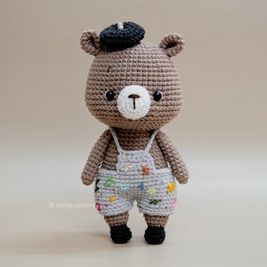 Tranguyenami PDF FILE Crochet Mini Bear Crochet Pattern Crochet Toy Amigurumi Pattern English Pattern image 3