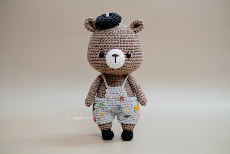 Tranguyenami PDF FILE Crochet Mini Bear Crochet Pattern Crochet Toy Amigurumi Pattern English Pattern image 3