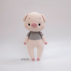 Tranguyenami- (PDF FILE) Crochet Pig Pattern - Crochet Pattern- Crochet Toy - Amigurumi Pattern- Language: English