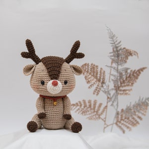 Tranguyenami- (PDF FILE) Crochet Reindeer Pattern - Crochet Christmas Pattern- Language: English