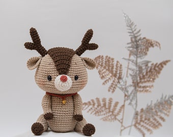 Tranguyenami- (PDF FILE) Crochet Reindeer Pattern - Crochet Christmas Pattern- Language: English