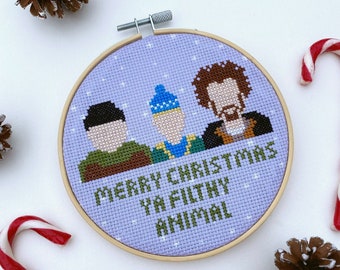 Kit de punto de cruz "Solo en casa": regalo para principiantes