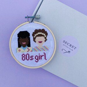 Modern Cross Stitch Kit - Gift for Crafters - Beginner Level Craft Kit