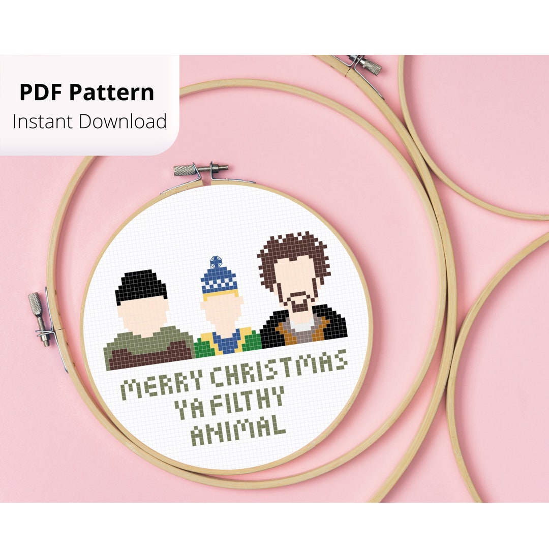 Home Alone Cross Stitch Pattern Cross Stitch for Beginners Downloadable