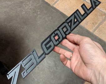 7.3 Godzilla Fender Emblem - Universal Fitment - No Character Outline