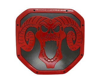 Custom Skull Tailgate Emblem - Fits 2019 - 2021 Ram