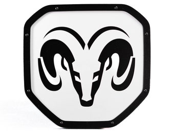 Officially Licensed RAM® Head Style 1 Shield Emblem - Fits 2019 - 2024 RAM® 1500, 2500, 3500 Tailgate