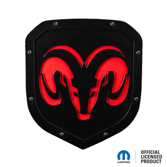 Officially Licensed RAM® Head Style 1 Shield Emblem - Fits 2013