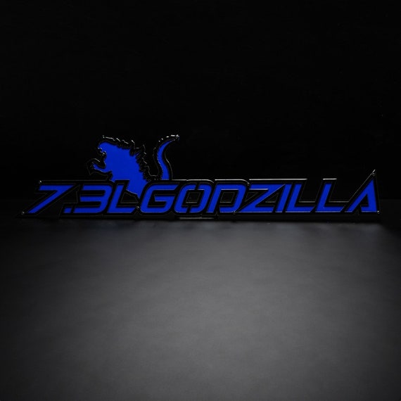 7.3 Godzilla Fender Emblem Decal -left Facing Character- Universal