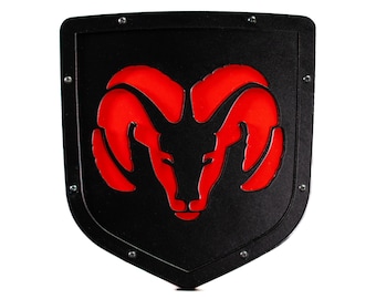Officially Licensed RAM® Head Style 1 Shield Emblem - Fits 2013