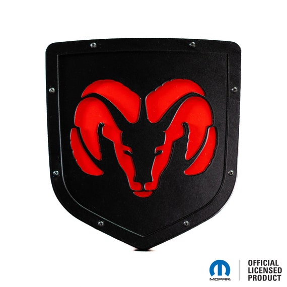2x OEM Style Heavy Duty Hood Emblem Badges For Ram 1500 – Black, Left & Right