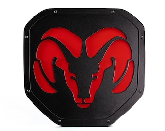 Officially Licensed RAM® Head Style 2 Shield Emblem - Fits 2019 - 2024 RAM® 1500, 2500, 3500 Tailgate