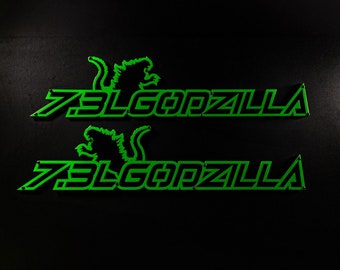 7.3 Coppia di emblemi Godzilla