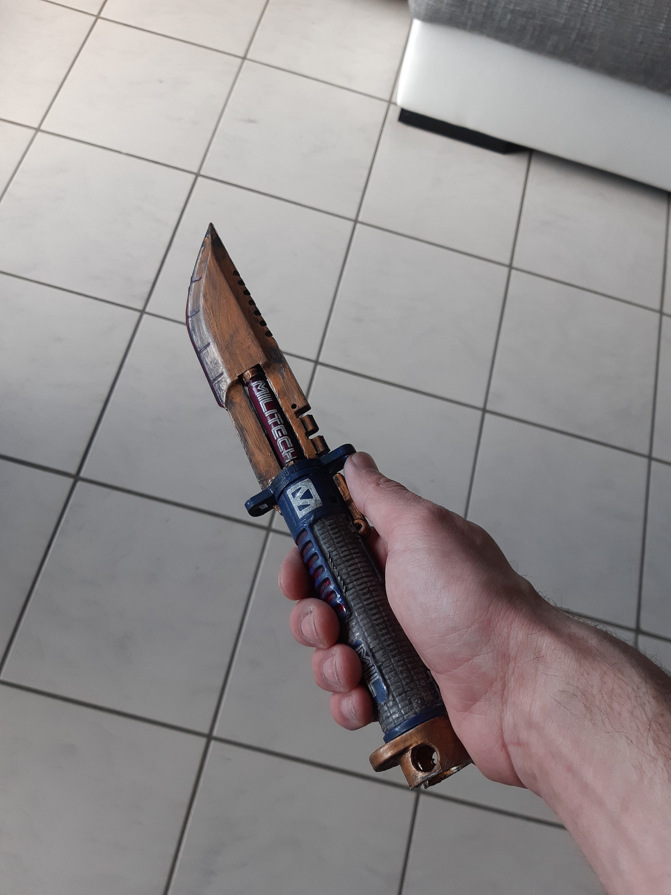 Cyberpunk 2077 cosplay prop Knife Militech design Etsy