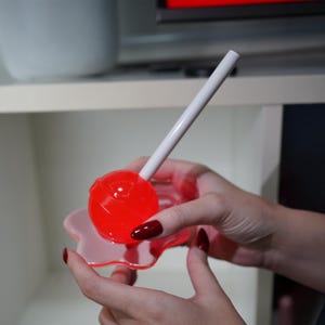 Big Melted Lollipop Pop Art From Resin – Handmade Modern Art Sculpture
