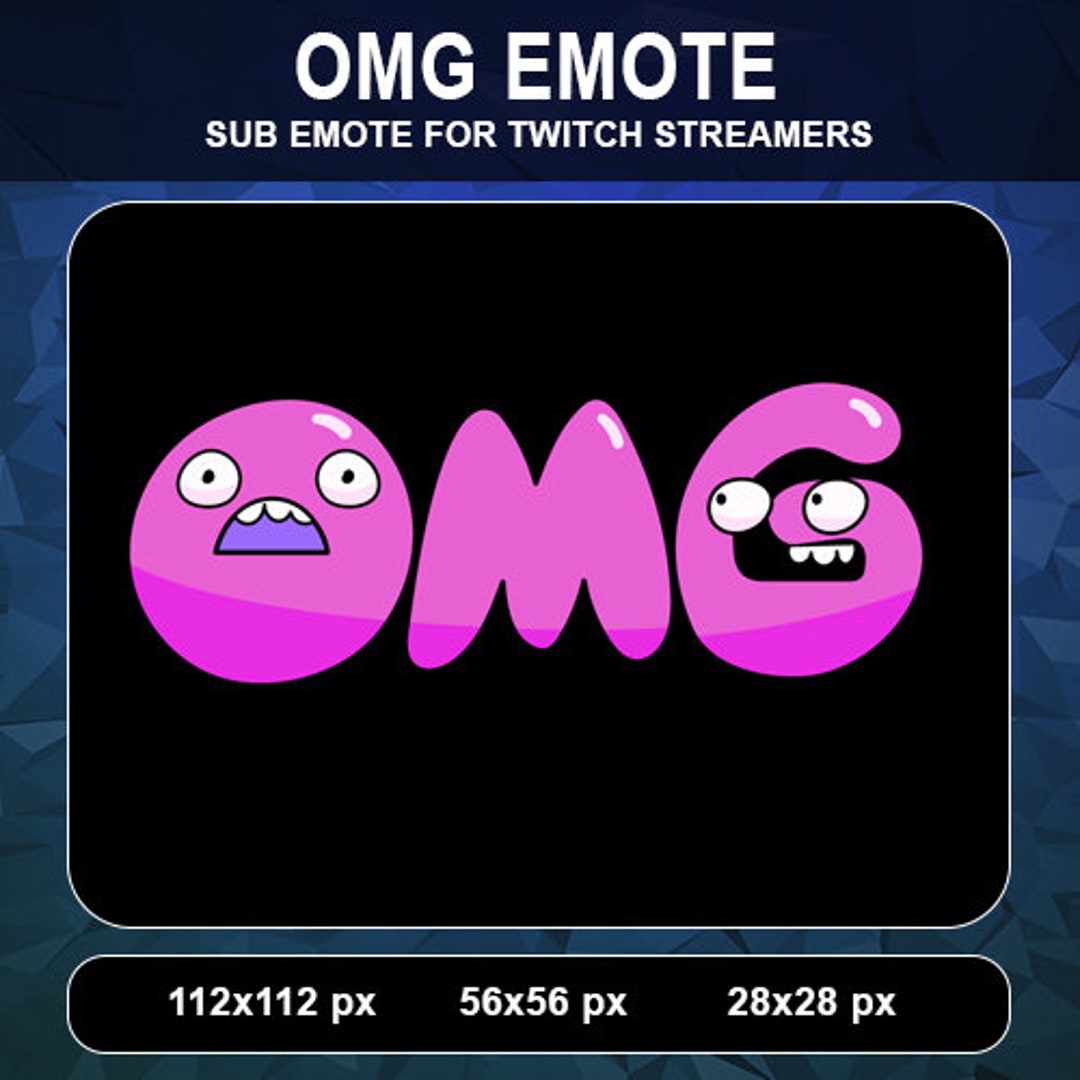 Twitch Kick OMG Sub Emote | Twitch Kick Cute Subscribers Emote - Etsy