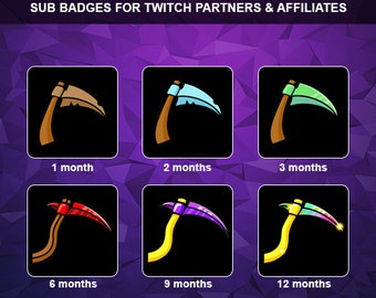 Reaper Scythe Twitch Sub Badges Subscribers Sub Bit Loyalty Badges