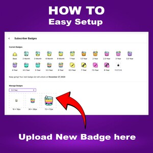 a purple background with a red arrow pointing to the top of the page