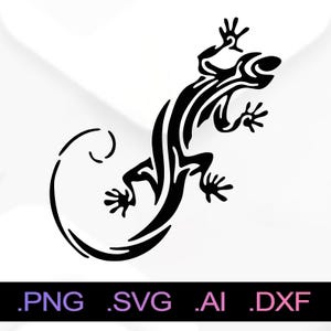 Salamander lizard SVG and PNG Files, Print SVG, Digital Download Cricut Cut Files, Salamander Silhouette Cut Files