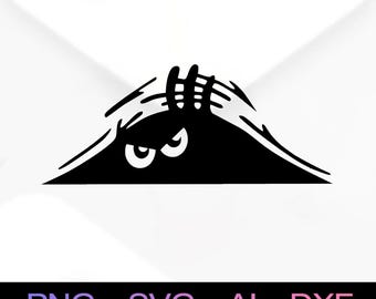 Funny Monster SVG and PNG Files, Print SVG, Digital Download Cricut Cut Files, funny monster car Silhouette Cut Files