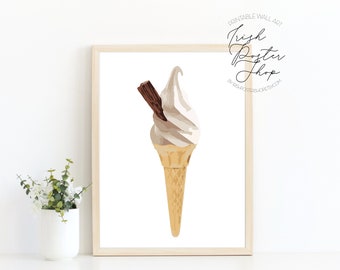 Ice Cream Poster Ice Cream Machine Wall Art,DIGITAL DOWNLOAD Ice Cream  Patent Print Set Of 3,Ice Cream prints