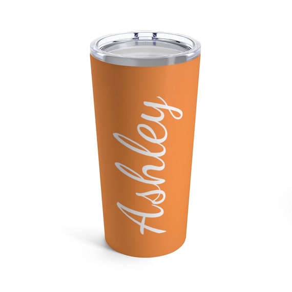 Custom/Personalized Orange Stainless Steel Insulated Tumbler | Etsy
