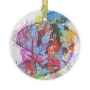 Abstract Art Print - Available In Glass & Ceramic Ornament Options