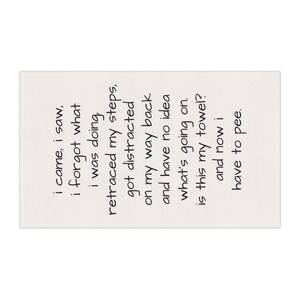 Funny Senior Moments Tea Towel – "I Came, I Saw, I Forgot" image 4