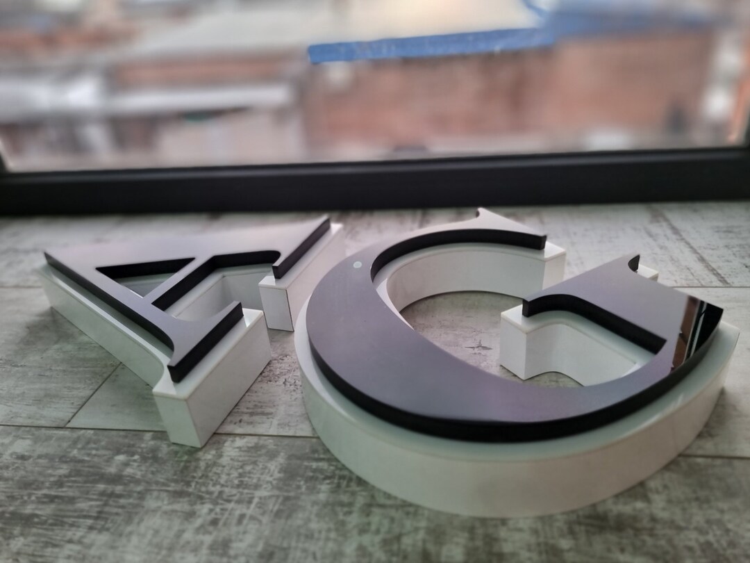 Optional Lettering Custom 3D Acrylic Letters – Two-layer Signage, Optional LED - Etsy