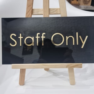 Eingangsschild. NUR PERSONAL. Typenschild. Türschild für Exekutive. Benutzerdefiniertes Namensschild mit. Büro Schild. prestigeträchtiges Geschäftsschild