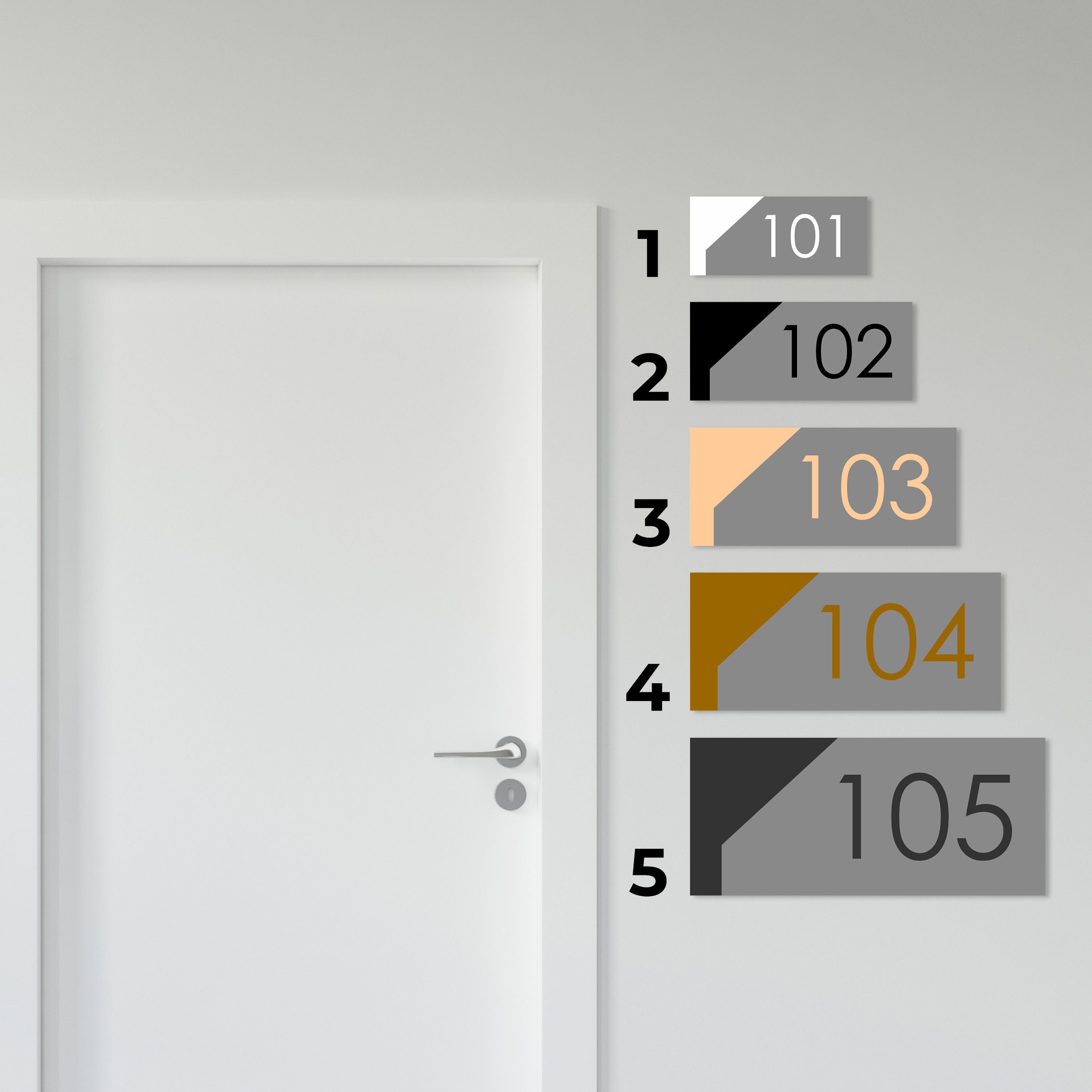 Modern Custom Alucobond Door Sign | Contemporary Nameplate - Etsy