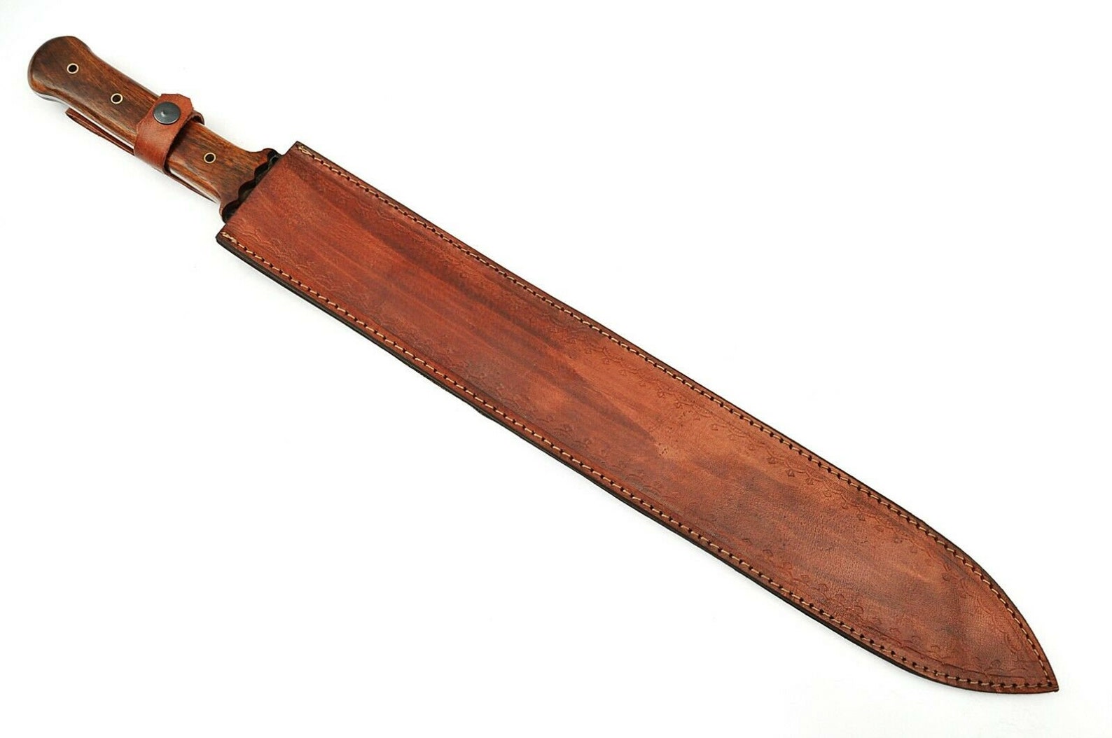 Espada de doble filo de Damasco hecha a mano mango de madera Etsy Espada de doble filo de Damasco hecha a mano mango de madera Etsy