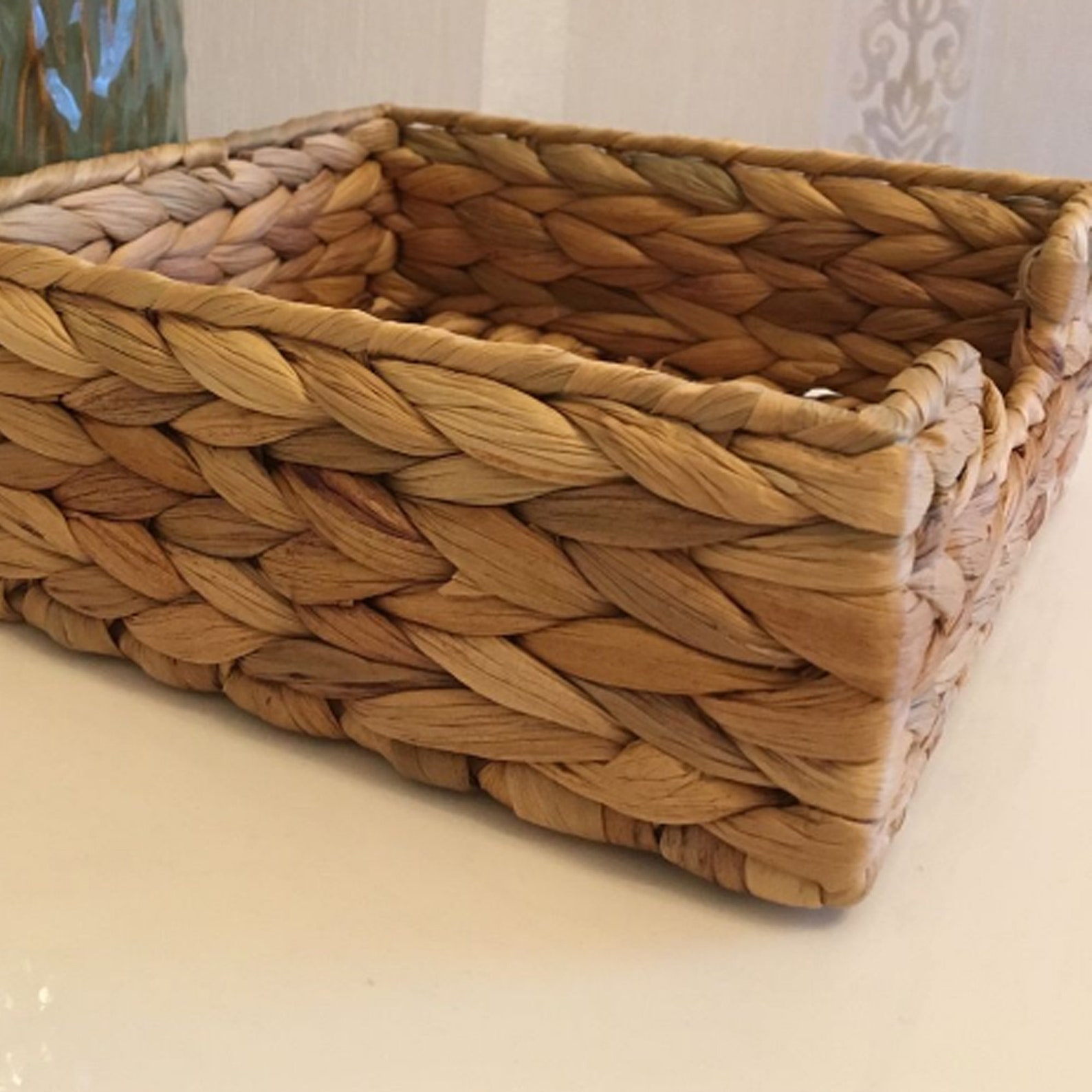 Free Shipping Wicker Napkin Holder Dining Decor Kitchen Etsy