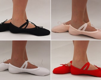 CANVAS Erwachsene Ballettschuhe. Geteilte Sohle. Tanz-Gymnastik Yoga Hausschuhe