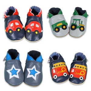 NEW STOCK Soft Sole Leather Baby Shoes. Slippers. Moccasins. Infant Toddler Children image 6