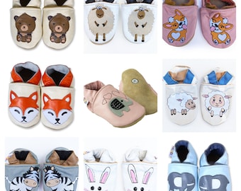 NEW STOCK Soft Sole Leather Baby Shoes. Slippers. Moccasins. Infant Toddler Children