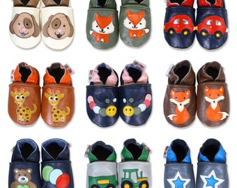 NEW STOCK Soft Sole Leather Baby Shoes. Slippers. Moccasins. Infant Toddler Children