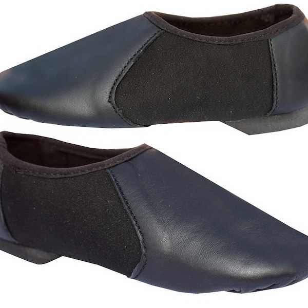 Adult Modern Dance Leather Fabric Shoes. Slip On. Irish Modern Ballet Jazz Shoes