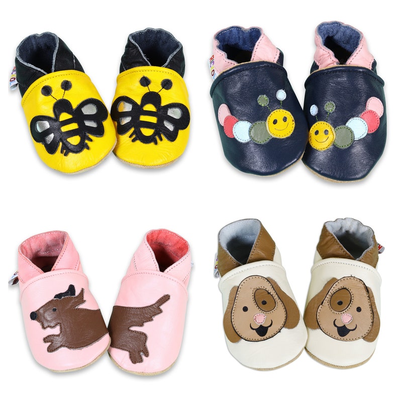 NEW STOCK Soft Sole Leather Baby Shoes. Slippers. Moccasins. Infant Toddler Children image 7