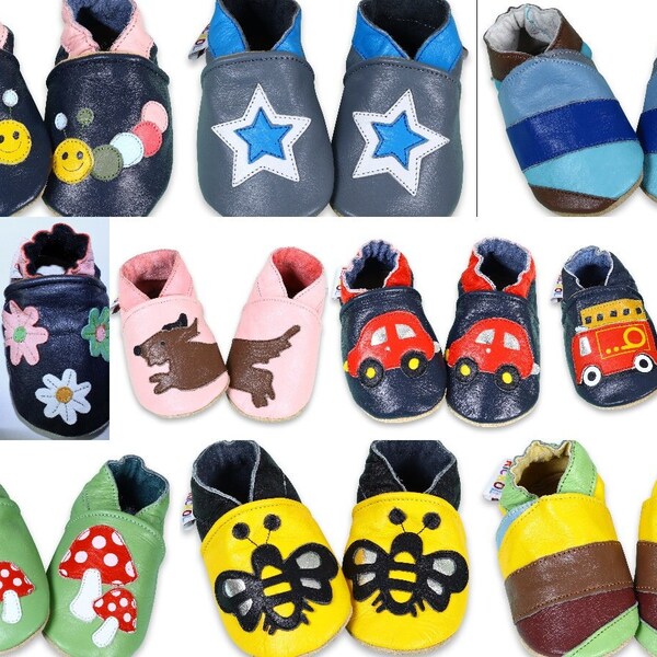 Leather Baby Shoes Etsy