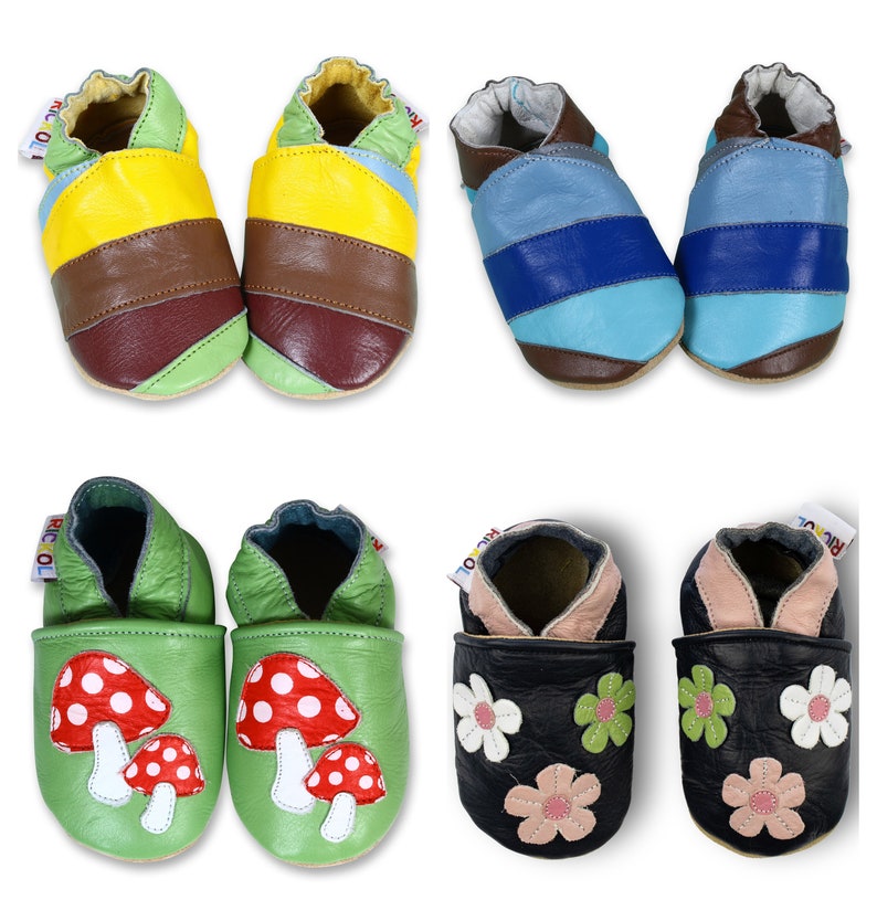 NEW STOCK Soft Sole Leather Baby Shoes. Slippers. Moccasins. Infant Toddler Children image 8