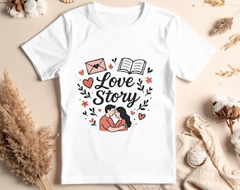 Love Story Wedding Quote SVG: Minimalist Ring Design (Digital Download)