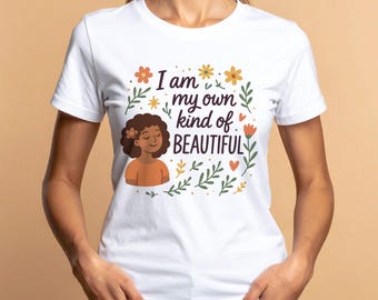 I am My Own Kind of Beautiful SVG, Mental Health Quote, Positive Affirmation, Self-Care SVG, Inspirational T-Shirt Design, Digital Download