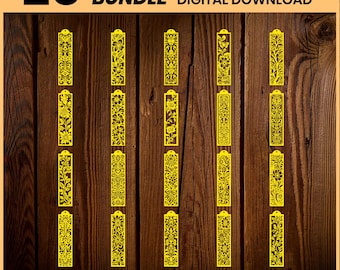Bookmark Laser Cut, Laser Cut File, Bookmark Svg Cricut, Cutting Machine Files, Glowforge Svg, Digital Download