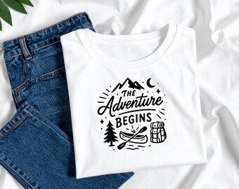 Adventure Begins SVG: Wedding Quote Cut File (Digital Download)